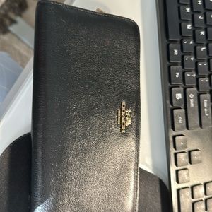 Brand New Med. lite Skinny Wallet with Gold Hardware